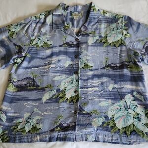 Tommy Bahama Blue Floral Button Down Shirt